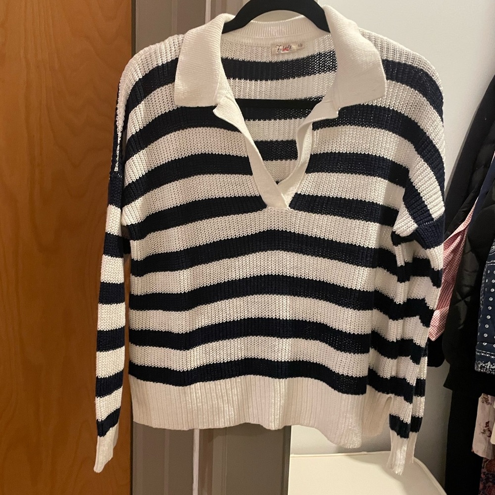 FAHERTY Miramar Polo - Mariner Stripe